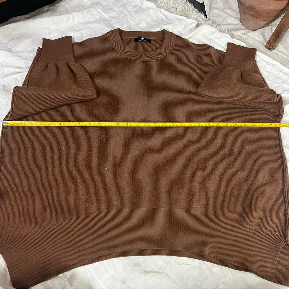 LILLUSORY Brown Oversized Batwing Sweater - Picture 9 of 14